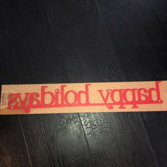 Happy Holidays Magnetic Door Sign Christmas Decor Decoration Glitter - Picture 6 of 9